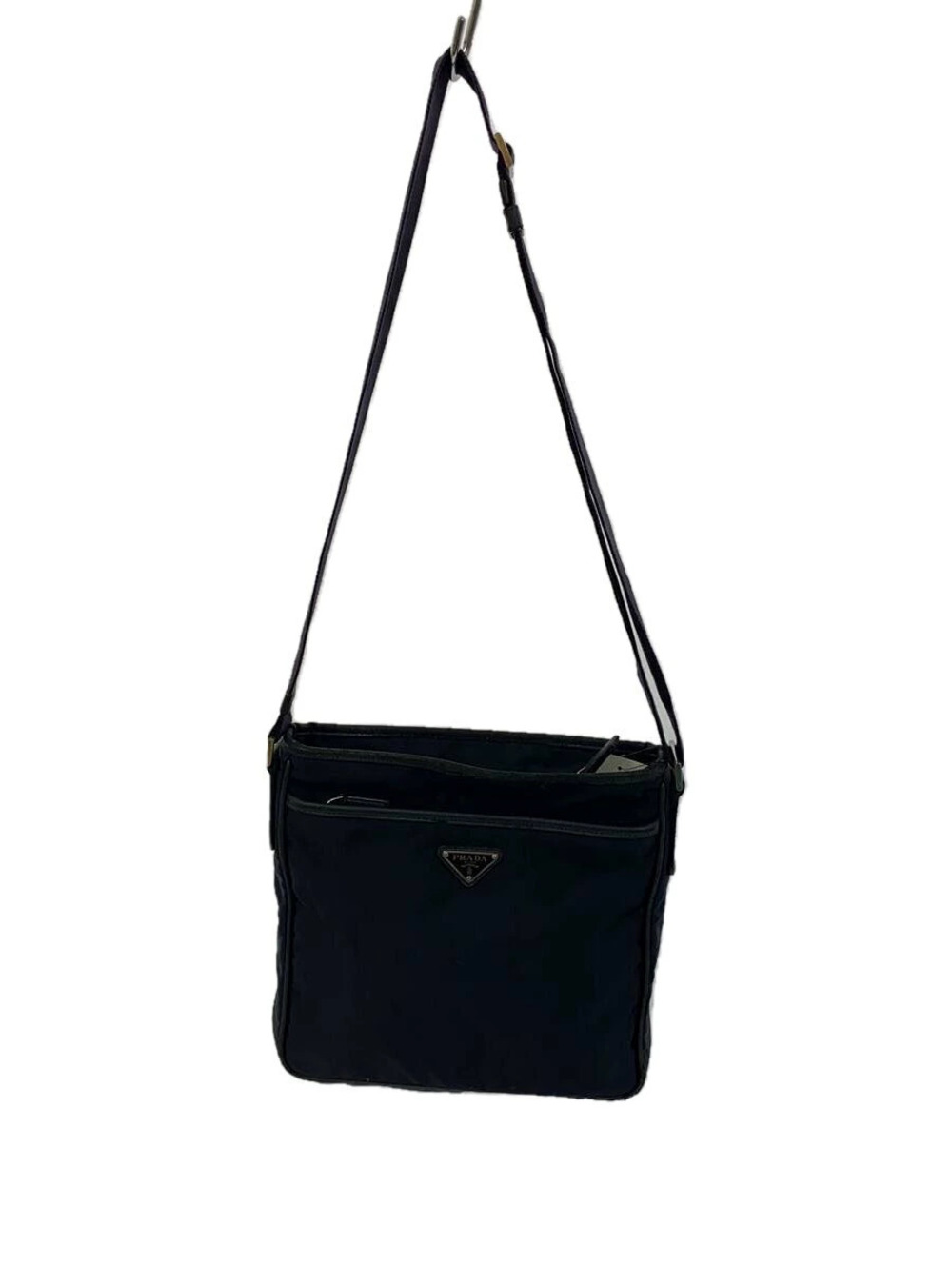 Prada Tessuto messenger bag Saffiano leather Black